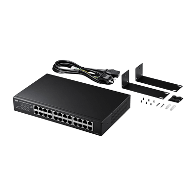 Giga対応スイッチングハブ (24ポート・ループ検知機能付き) LAN-GIGAH24L-サンワサプライ株式会社