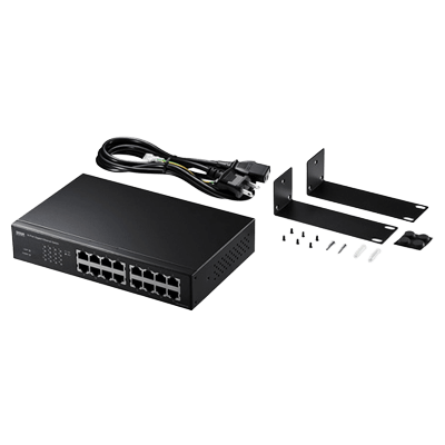 Giga対応スイッチングハブ (16ポート・ループ検知機能付き) LAN-GIGAH16L-サンワサプライ株式会社