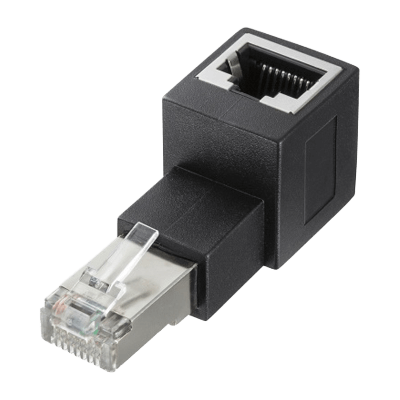 RJ-45L型変換アダプタ カテゴリ6A・STP ADT-RJ6A-LU/LD/LL/LR-サンワサプライ株式会社