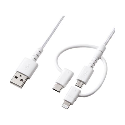 ライトニング・Type-C・microUSB 3in1 ケーブル KB-IPLTCM10-サンワサプライ株式会社
