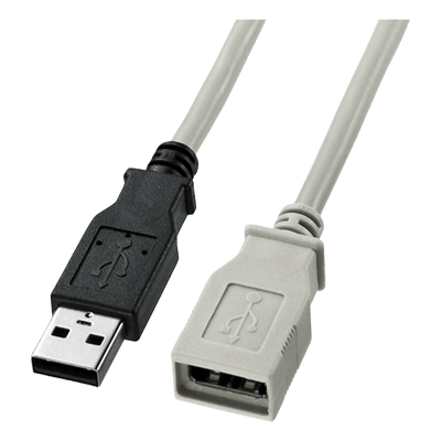 USB延長ケーブル (ライトグレー) KU-EN03K/05K/1K/2K/3K/5K-サンワサプライ株式会社