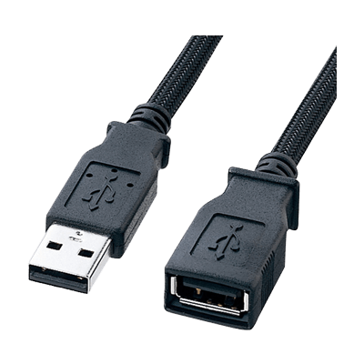ナイロンメッシュUSB延長ケーブル (2m) KU20-NM20ENK-サンワサプライ株式会社
