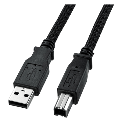 ナイロンメッシュUSBケーブル KU20-NM15K-サンワサプライ株式会社