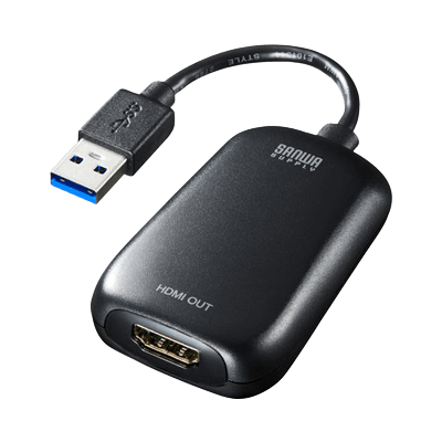 USB3.2-HDMIディスプレイアダプタ (1,080P対応) USB-CVU3HD1N-サンワサプライ株式会社