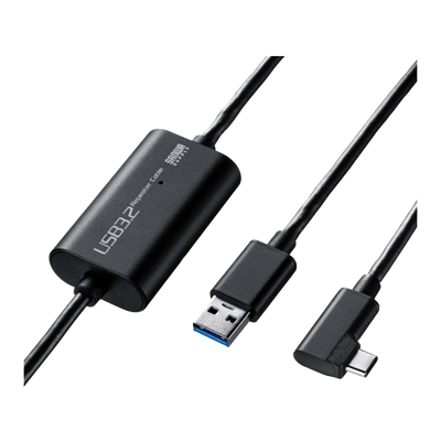 USB3.2 A-TypeCロングケーブル (VRヘッドセット対応) KB-USB-RLC305-サンワサプライ株式会社
