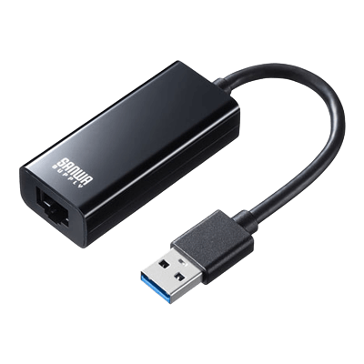 有線LANアダプタ (USB A Gen1-LAN変換・Gigabit対応) USB-CVLAN1BKN/1WN-サンワサプライ株式会社