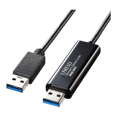 ドラッグ＆ドロップ対応USB3.0リンクケーブル (Mac/Windows対応)-サンワサプライ株式会社