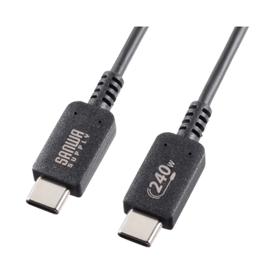 USB2.0 Type-C PD240W対応 ケーブル KU-CCPE10/20-サンワサプライ株式会社