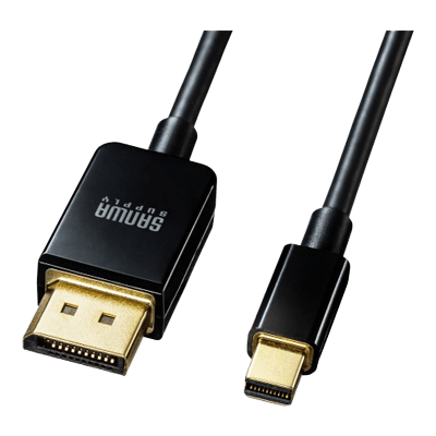 ミニ-DisplayPort変換ケーブル (Ver1.4) (ブラック) KC-DPM14シリーズ-サンワサプライ株式会社