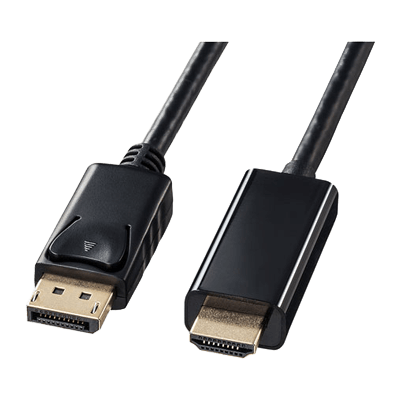 DisplayPort-HDMI変換ケーブル (ブラック) KC-DPHDAシリーズ-サンワサプライ株式会社