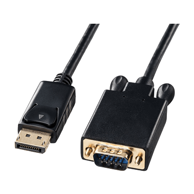 DisplayPort-VGA変換ケーブル (ブラック) KC-DPVAシリーズ-サンワサプライ株式会社