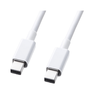 ミニDisplayPortケーブル (2m・ホワイト) KC-DPMM2W-サンワサプライ株式会社