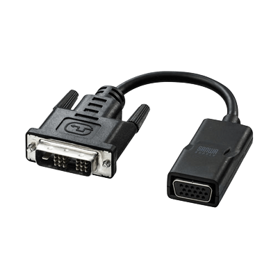 DVI-VGA変換アダプタ (ブラック・8cm) AD-DV08VGA-サンワサプライ株式会社