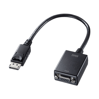 アナログRGBケーブル (VGAケーブル) ・アダプタ DisplayPort-VGA変換アダプタ AD-DPV06-サンワサプライ株式会社