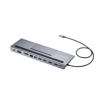 アナログRGBケーブル (VGAケーブル) ・アダプタ USB Type-Cドッキングステーション (HDMI/VGA対応) USB-CVDK8-サンワサプライ株式会社