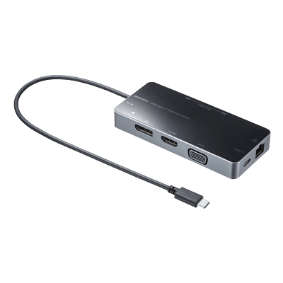 アナログRGBケーブル (VGAケーブル) ・アダプタ USB Type-C ドッキングステーション USB-DKM2BK-サンワサプライ株式会社