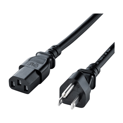 電源コード (3P・ブラック) KB-D327A/3247A-サンワサプライ株式会社