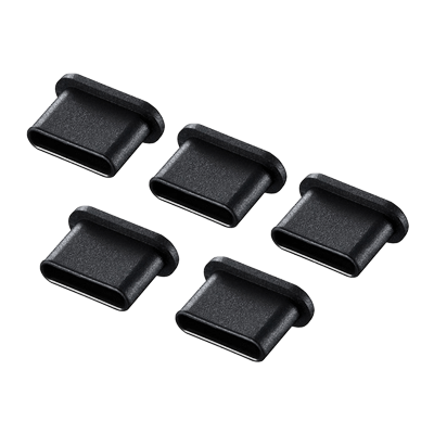 タイプC コネクタキャップ TK-CAP6BK/W-サンワサプライ株式会社