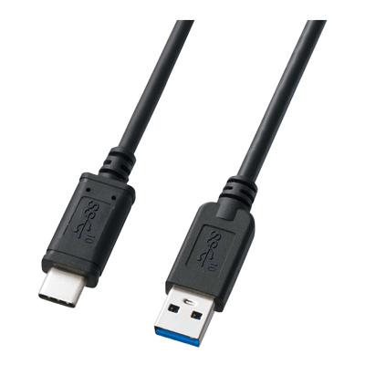 タブレットケーブル USB3.1 Gen2 Type-C-Aケーブル (ブラック) KU31-CA05/10-サンワサプライ株式会社