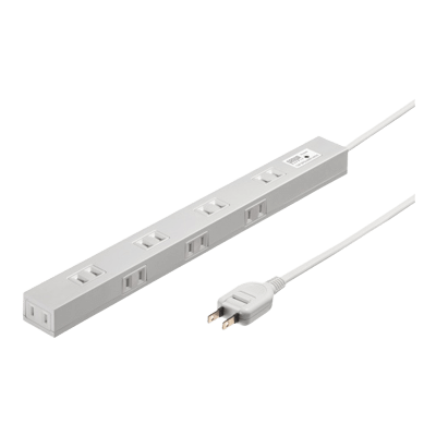 電源タップ (2極タイプ) スリム雷ガードタップ TAP-SPSLIM8N-1/2/3-サンワサプライ株式会社