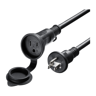 電源タップ (3極タイプ) 防雨型電源延長コード (1個口・5m) TAP-EX35B-5-サンワサプライ株式会社