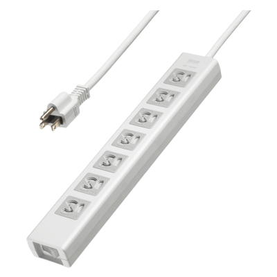 電源タップ (3極タイプ) 抜け止めシャッタータップ (3P・7個口・3m) TAP-F37SH-3Z-サンワサプライ株式会社