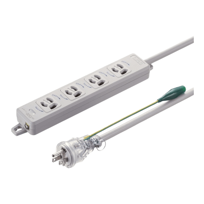 電源タップ (3極タイプ) アースピン折りたたみプラグ付き電源タップ (3P・4個口) TAP-PP34-3/5-サンワサプライ株式会社