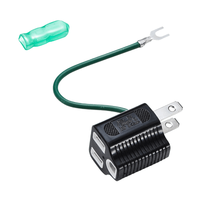 3P→2P変換アダプタ TAP-AD8BK/GY-サンワサプライ株式会社