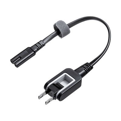 ACインレット (メガネ型) アダプタタイプ メガネ型コネクタ対応電源コード KB-DM2S12A-02/1/2/3/5-サンワサプライ株式会社