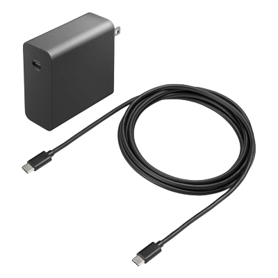 USB PD対応AC充電器 (PD100W・Type-Cケーブル付き) ACA-PD93BK-サンワサプライ株式会社