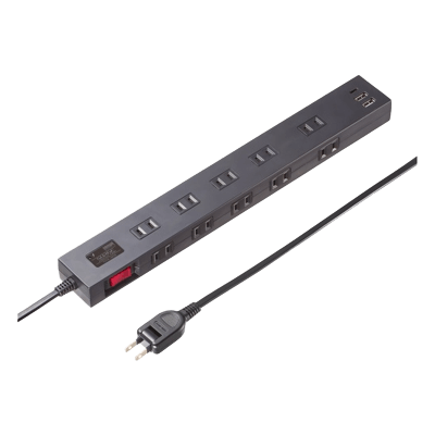 USB充電機能付きタップ 10個口 TAP-SP2110NUC-1BK (W) /2BK (W) /3BK (W)-サンワサプライ株式会社