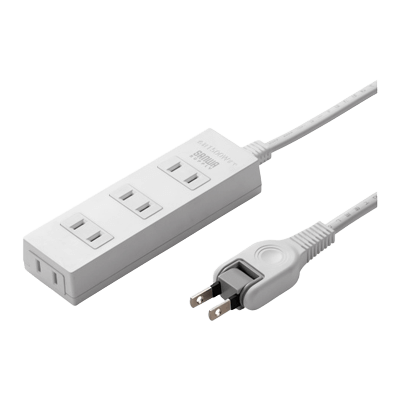 火災予防タップ・2P・4個口 TAP-TSH41 (BK) N2/42 (BK) N2/43 (BK) N2/45 (BK) N2-サンワサプライ株式会社