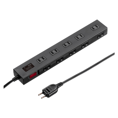 ブレーカータップ 雷ガードタップ (10個口) TAP-SP2110N-1BK (W) /2BK (W) /3BK (W) /5BK (W)-サンワサプライ株式会社