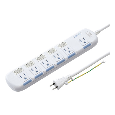 ブレーカータップ 省エネタップ (3P・6個口) TAP-S10N2-2/3/5-サンワサプライ株式会社