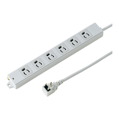 工事物件タップ (3P・6個口) TAP-K6L-1/3/5-サンワサプライ株式会社