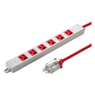 医用接地プラグ付き電源タップ (3P・6個口) TAP-HPM6-1 (R) (G) (W) /3 (R) (G) (W) /5 (R) (G) (W)-サンワサプライ株式会社
