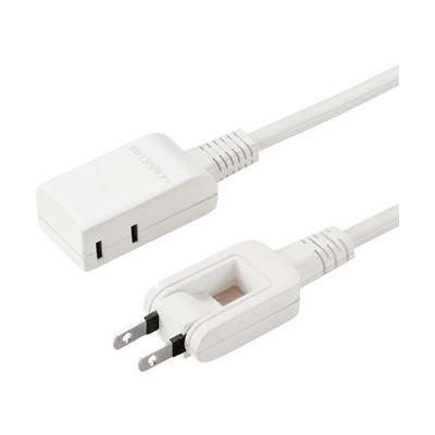 便利タップ マイクロ電源タップ (収納式スイングプラグ・2個口・ホワイト) TAP-M602W/05W/1W-サンワサプライ株式会社