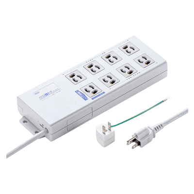 パソコン連動タップ (3P・8個口) TAP-RE2MN/4MN-サンワサプライ株式会社