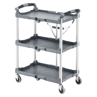 物流用品 作業カート 折りたたみカート3段式 (W665) CART-FA2GY-サンワサプライ株式会社