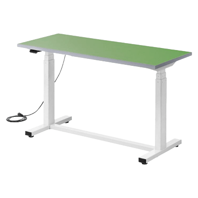物流用品 電動昇降作業台 (天板：塩ビシート・グリーン・W1,200×D500×H634～1,284mm) ERD-WDKPシリーズ-サンワサプライ株式会社