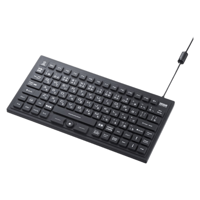 物流用品 マグネット内蔵防水防塵キーボード SKB-BS8BK-サンワサプライ株式会社