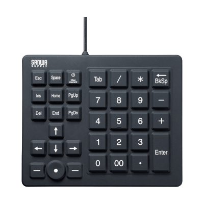 物流用品 防水防塵テンキー NT-BS1BK-サンワサプライ株式会社