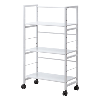 プリンタスタンド フレームタイプ 高耐荷重ワゴン (3段) WG-208-サンワサプライ株式会社