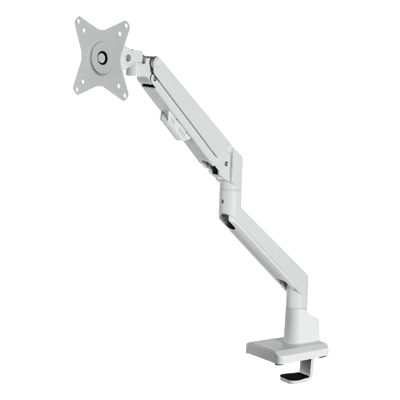 モニターアーム デスク取り付けタイプ 1画面設置 (シングル・ガススプリング式・薄型ショートクランプ・ホワイト) CR-LAC1403W-サンワサプライ株式会社