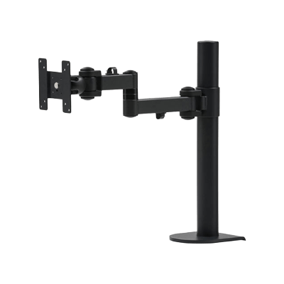 モニターアーム デスク取り付けタイプ 1画面設置 高耐荷重水平アーム (高さ450mm) CR-LA1701BK-サンワサプライ株式会社