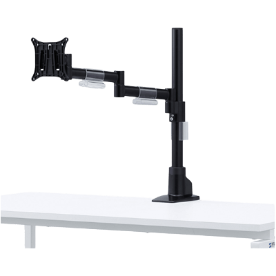 水平多関節液晶モニタアーム (1面) デスク取り付けタイプ CR-LA1501BK-サンワサプライ株式会社