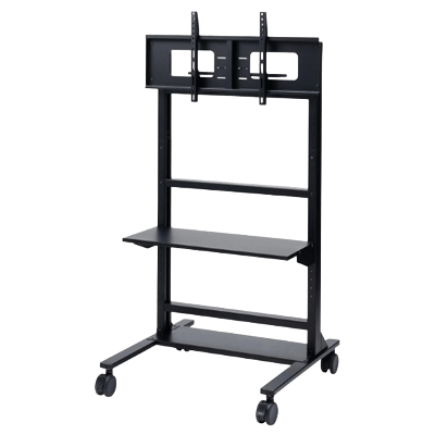 テレビスタンド・テレビ壁掛け金具 55～100型対応高耐荷重ディスプレイスタンド CR-PL65BK-サンワサプライ株式会社