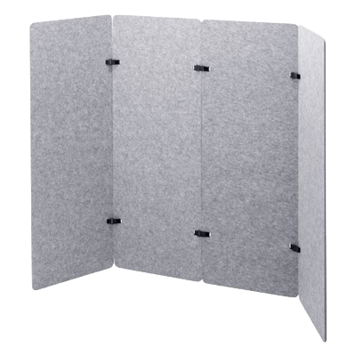 パーティションブース (W600×4) 独立型 SPT-PB003GY-サンワサプライ株式会社