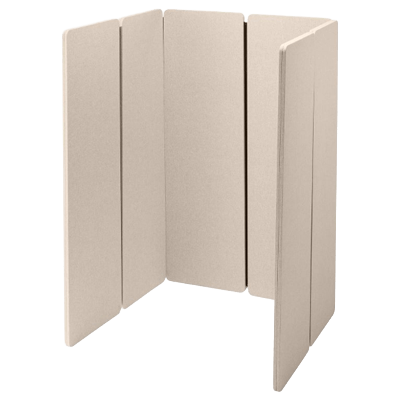 パーティションブース (H1,600・ベージュ) ファスナー連結型 SPT-PB002BG-サンワサプライ株式会社