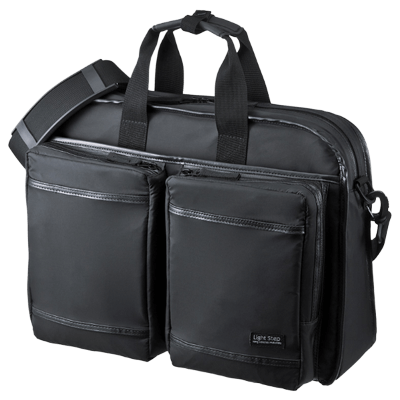 パソコンバッグ 超撥水・軽量PCバッグ (3WAYタイプ・15.6インチワイド・シングル・ブラック) BAG-LW10BK-サンワサプライ株式会社